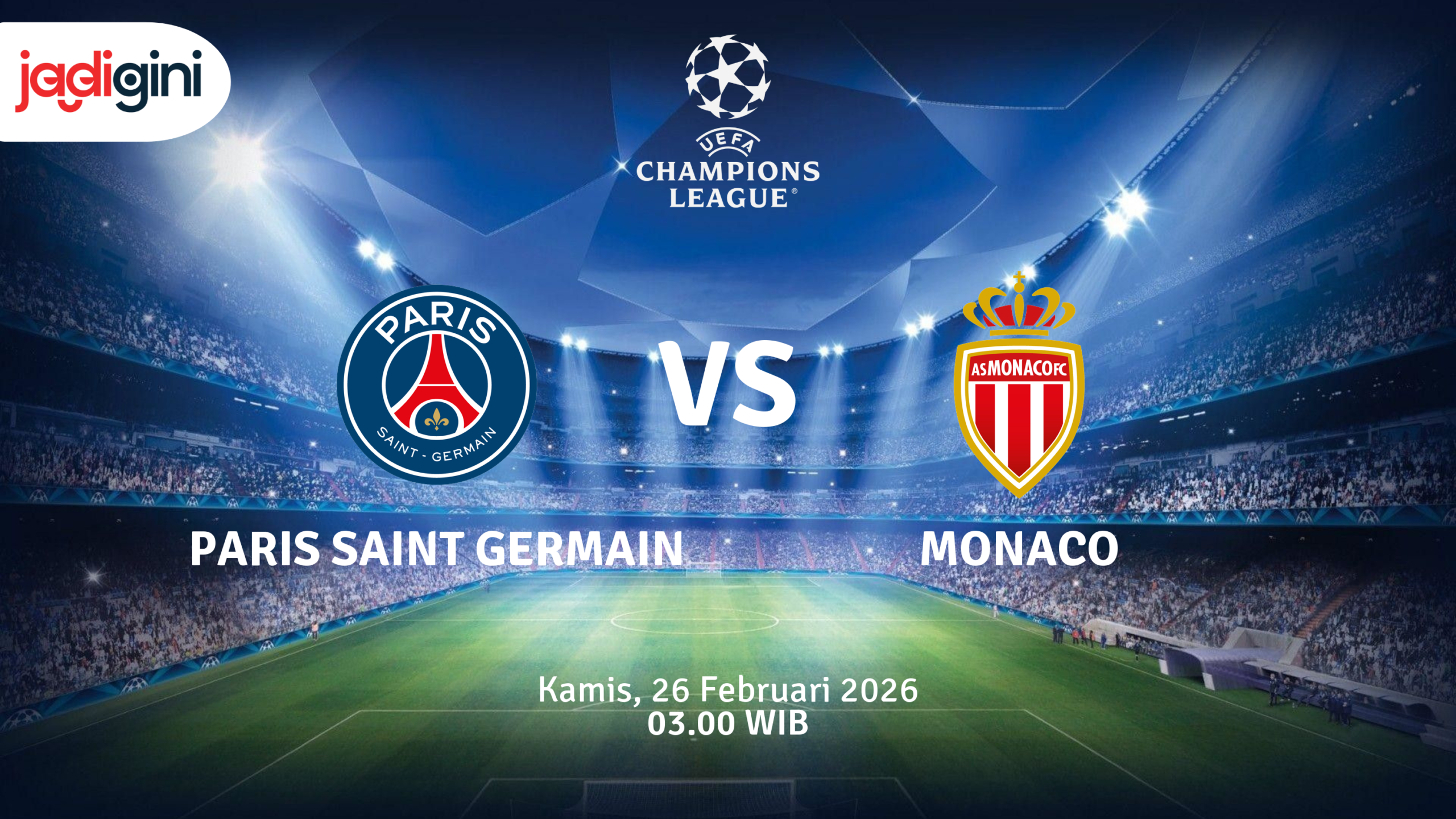 Match Banner: Paris Saint Germain vs Monaco