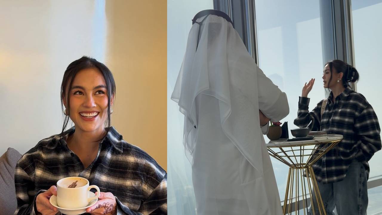 Agnez Mo memastikan dirinya aman di Dubai sambil menyampaikan doa bagi korban konflik Timur Tengah.