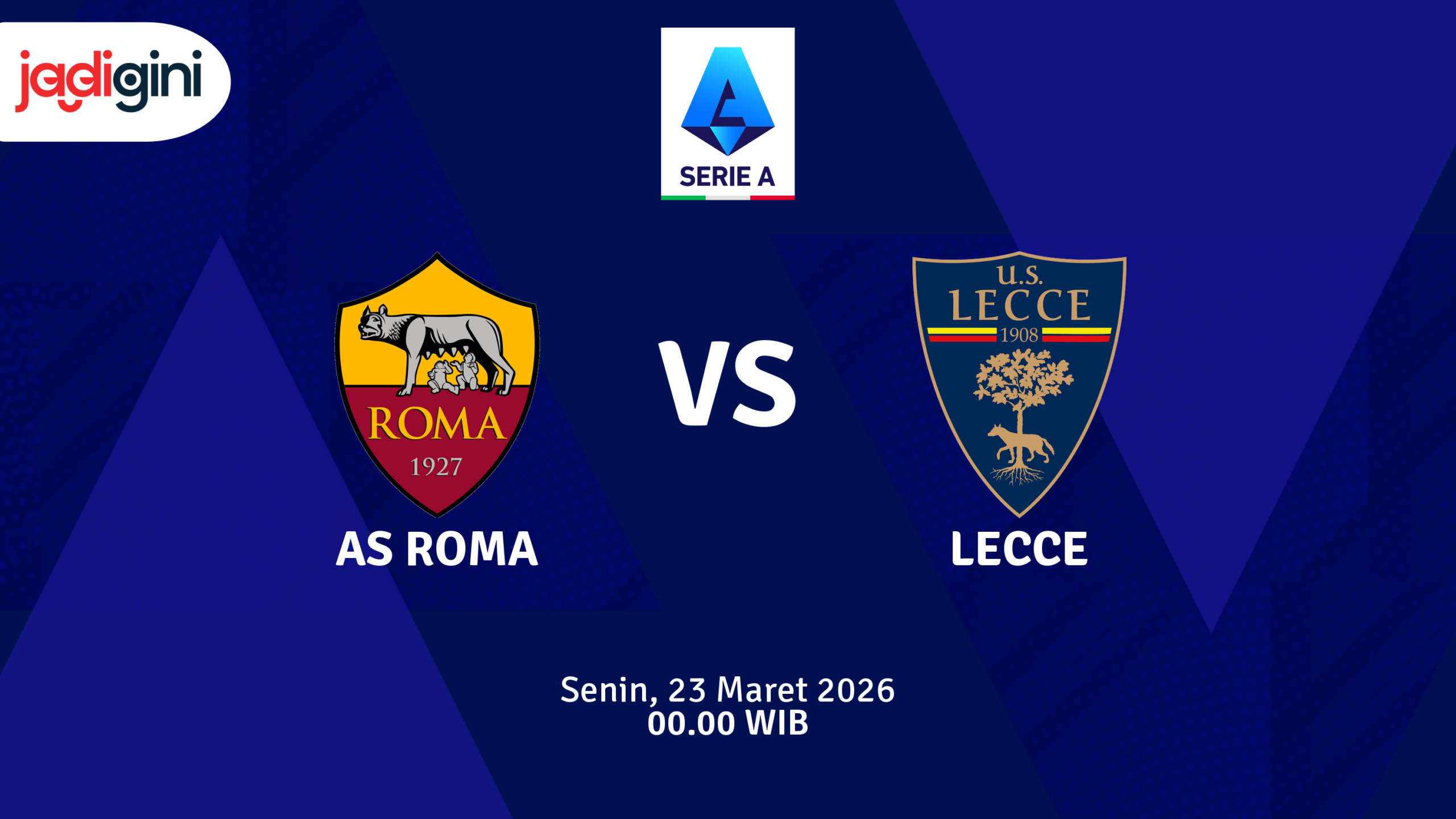 Match Banner: AS Roma vs Lecce