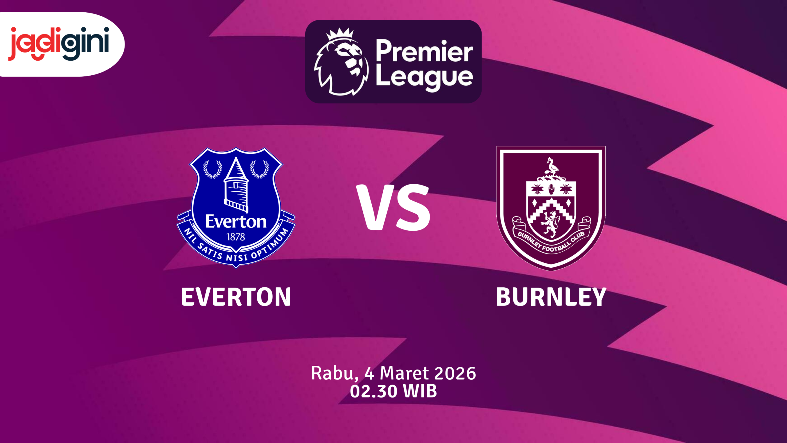Match Banner: Everton vs Burnley