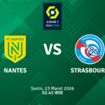 Match Banner: Nantes vs Strasbourg