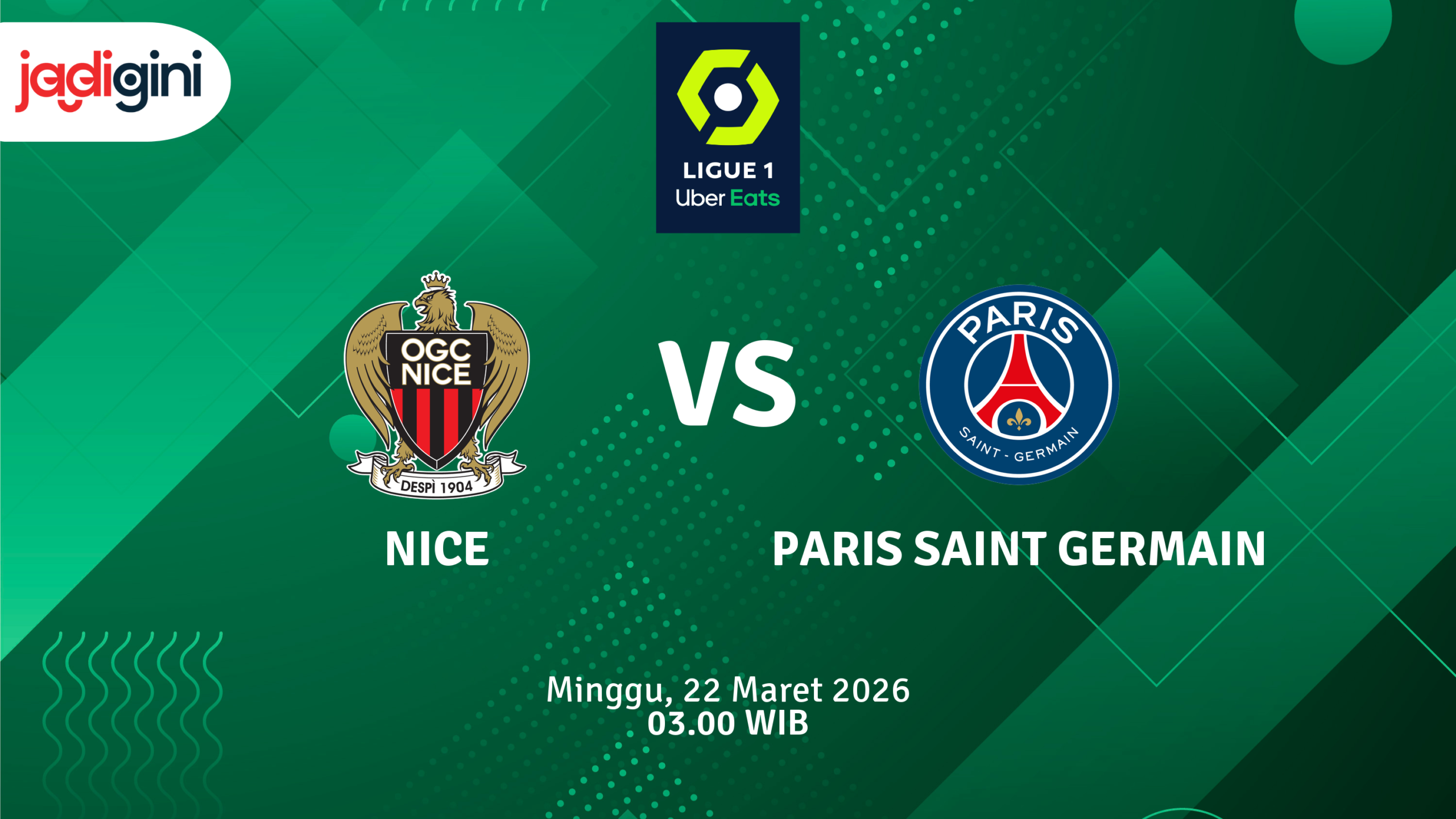 Match Banner: Nice vs Paris Saint Germain