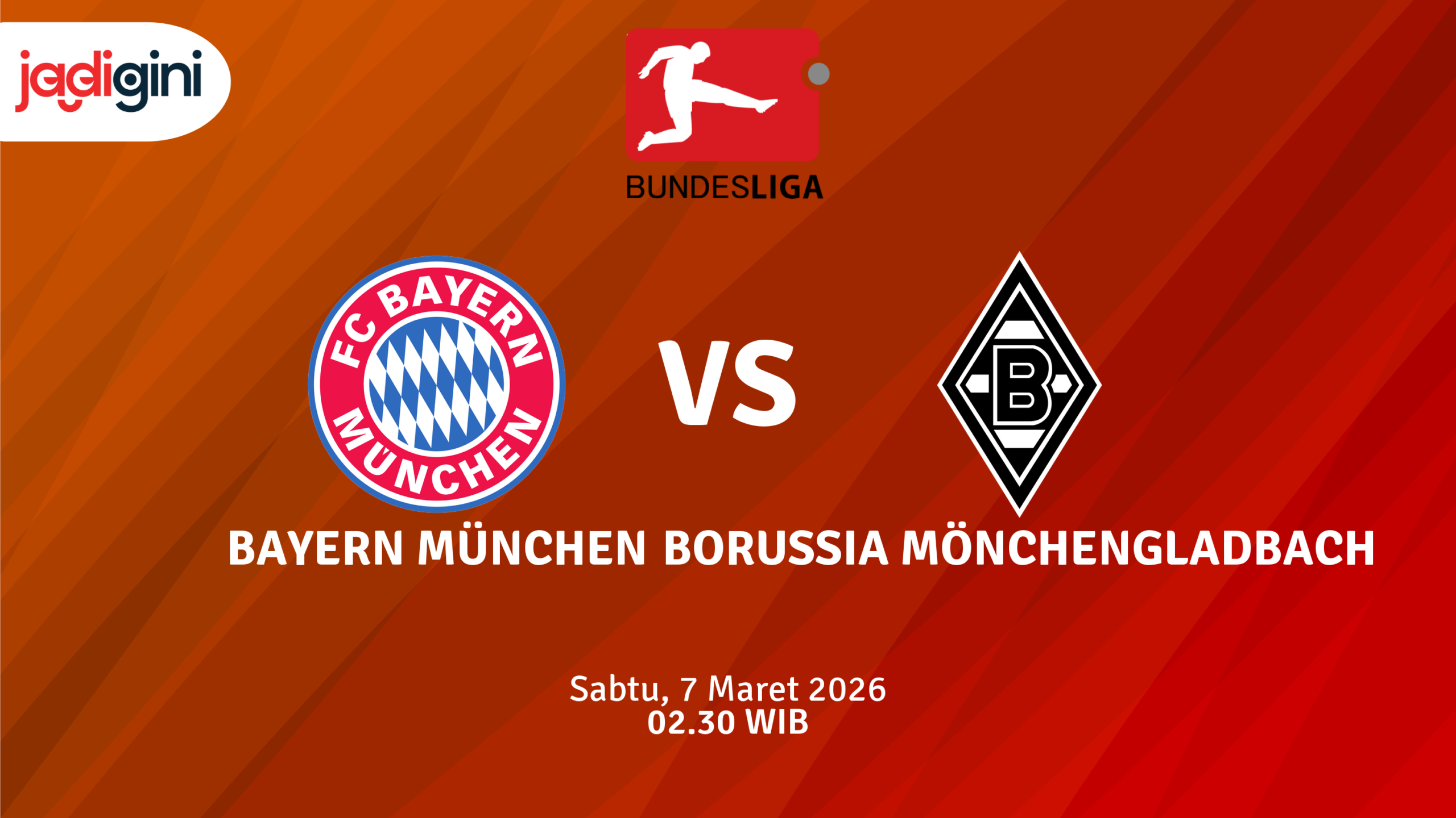 Match Banner: Bayern München vs Borussia Mönchengladbach