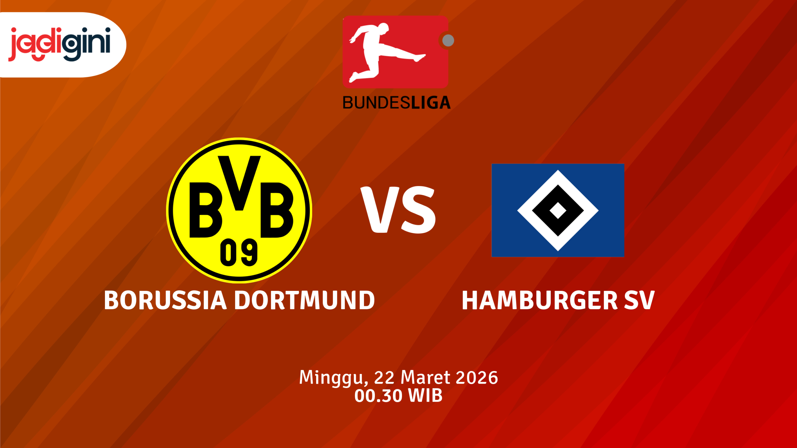Match Banner: Borussia Dortmund vs Hamburger SV