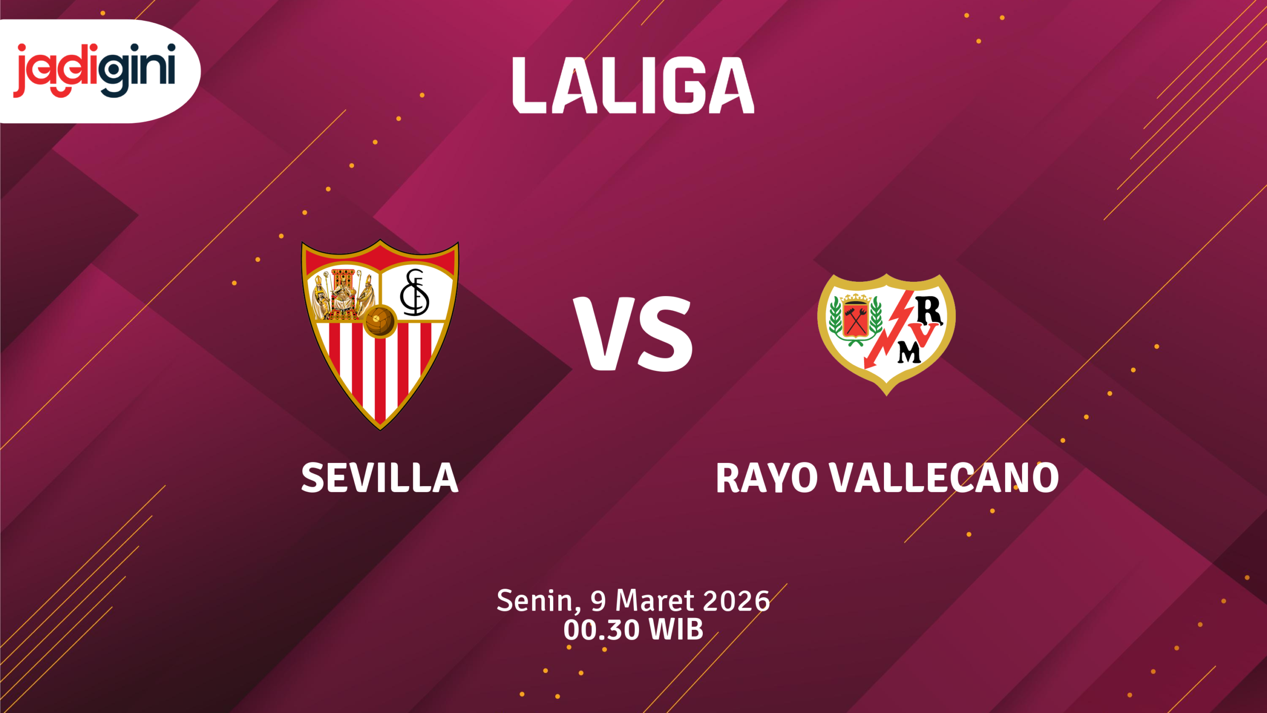 Match Banner: Sevilla vs Rayo Vallecano