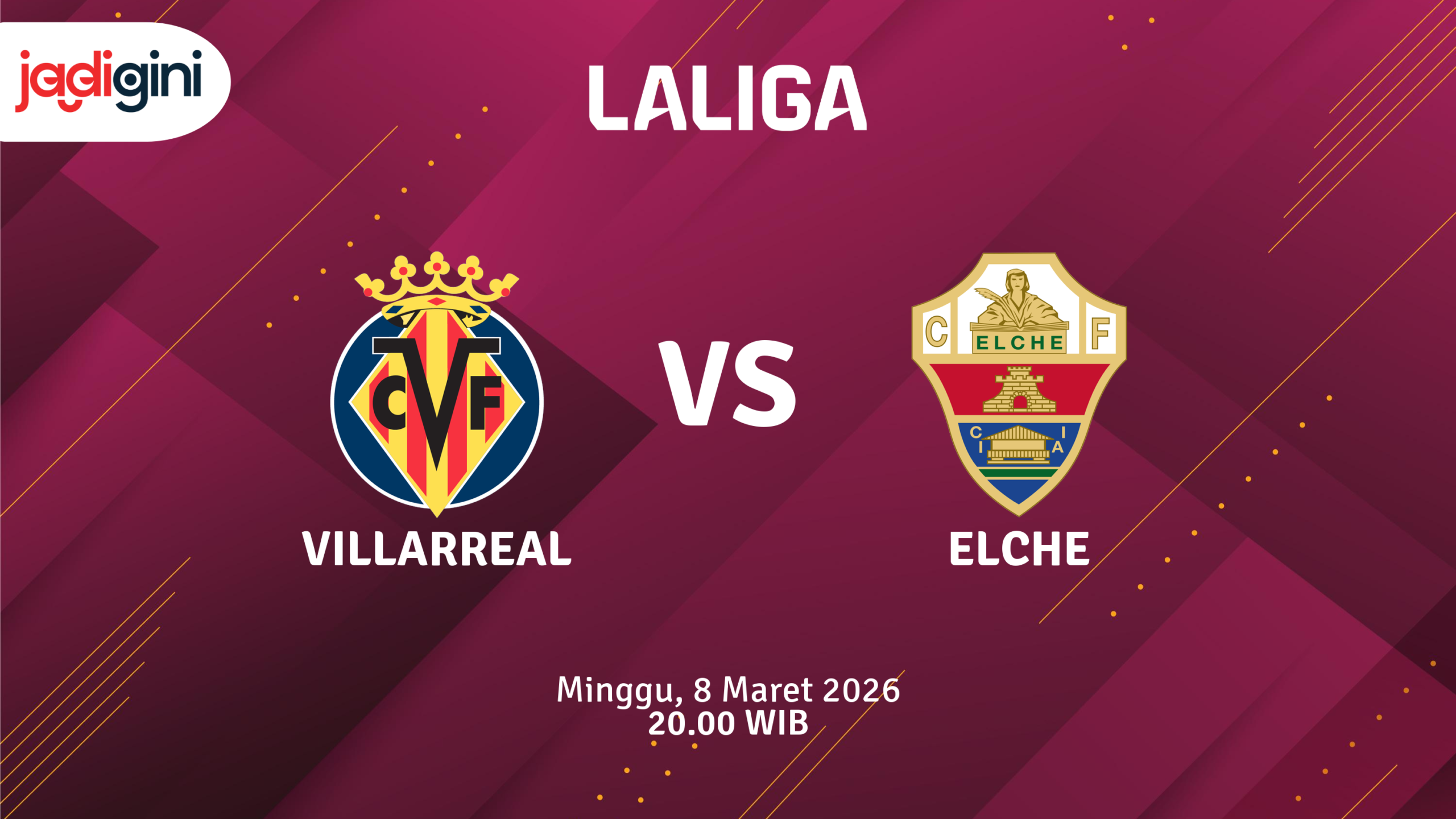 Match Banner: Villarreal vs Elche