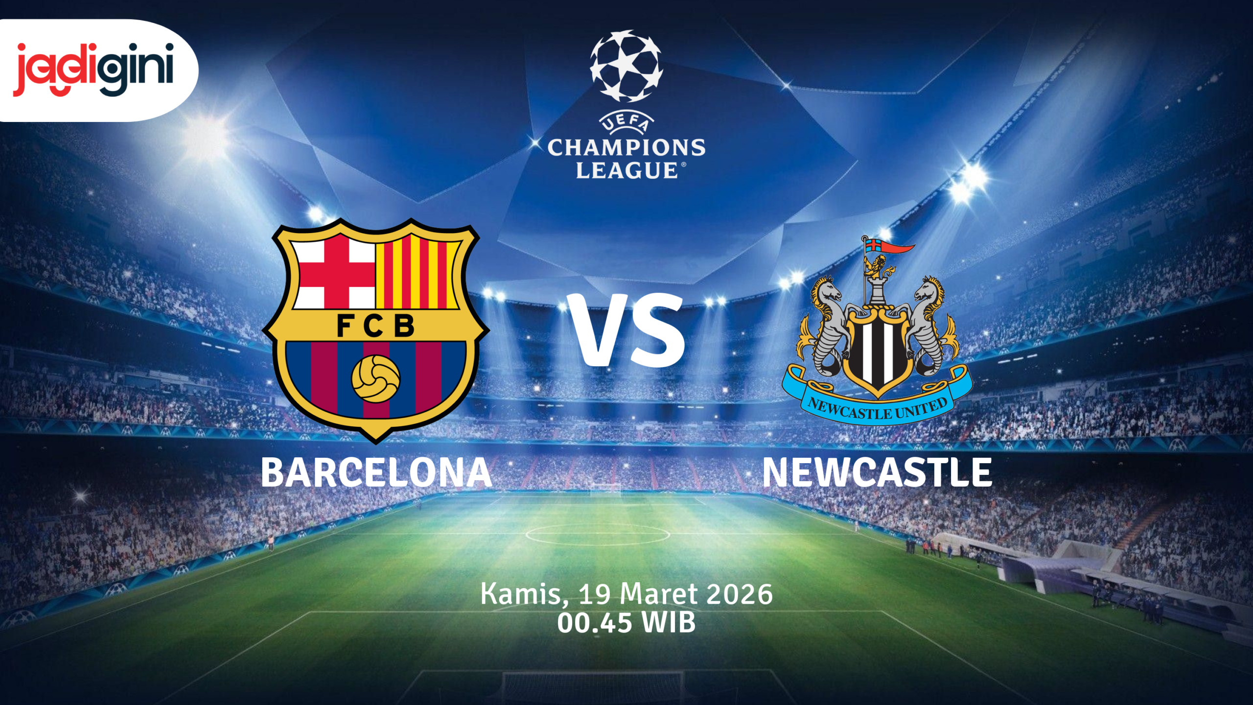 Match Banner: Barcelona vs Newcastle