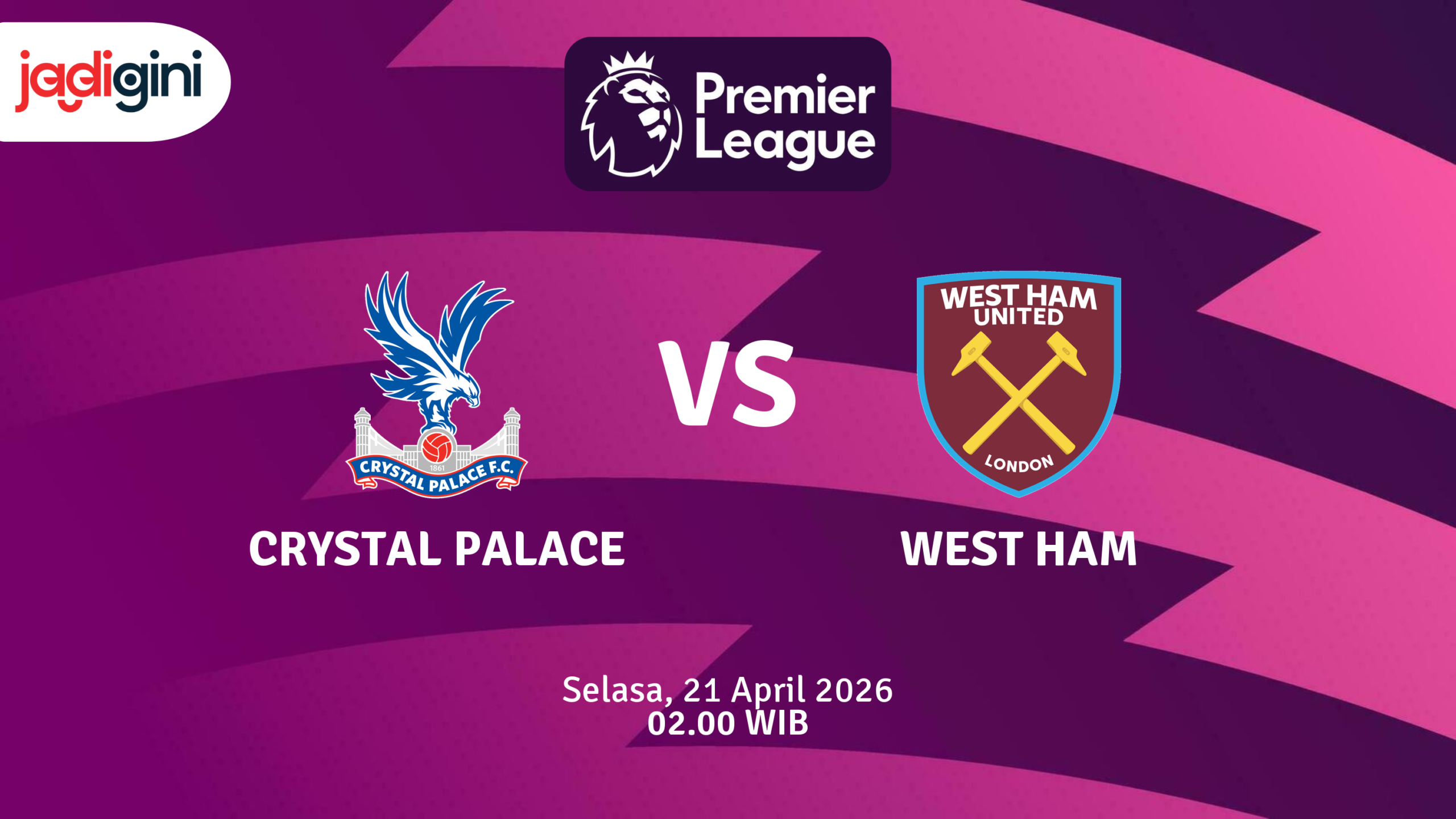 Match Banner: Crystal Palace vs West Ham