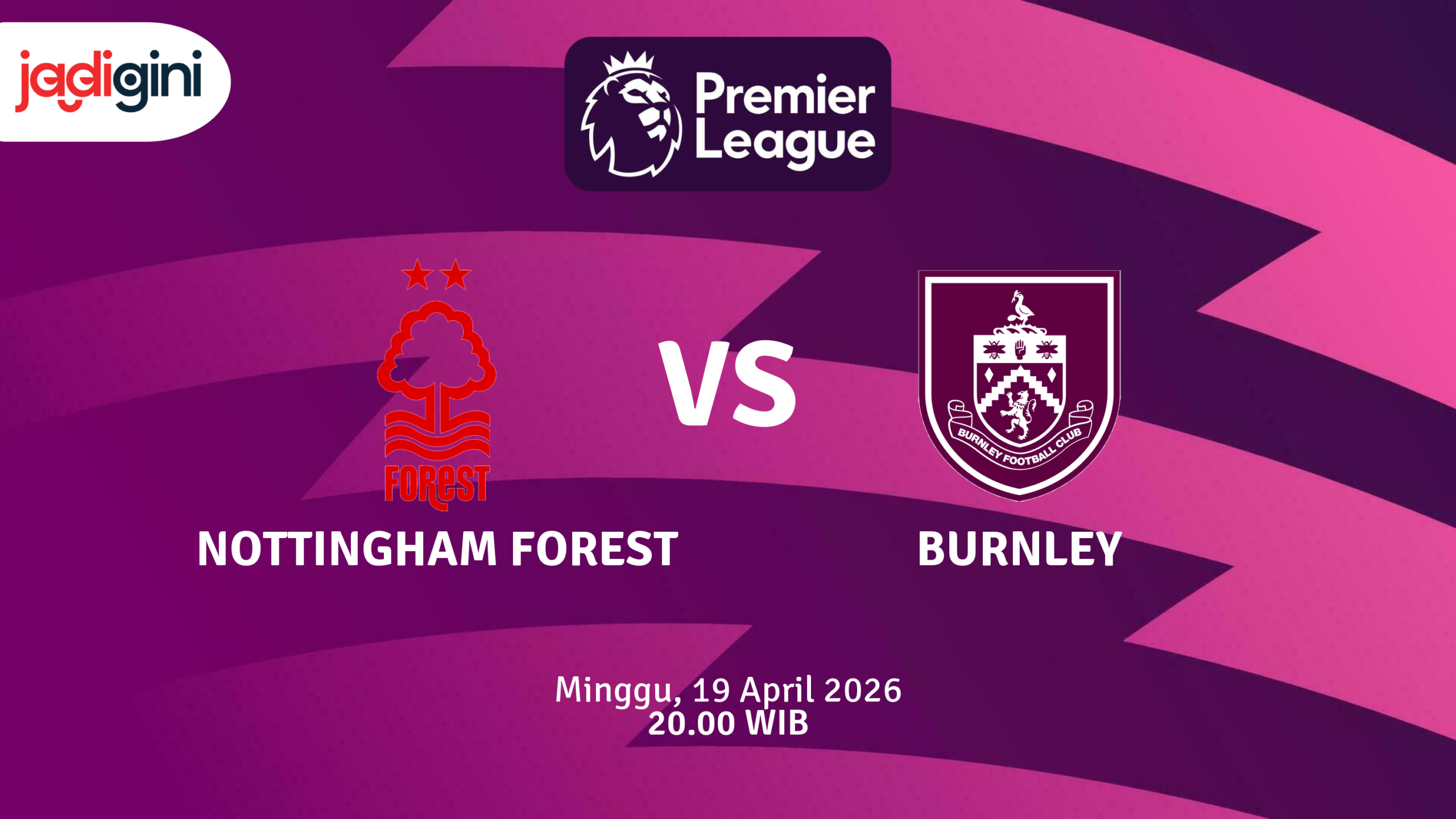 Match Banner: Nottingham Forest vs Burnley