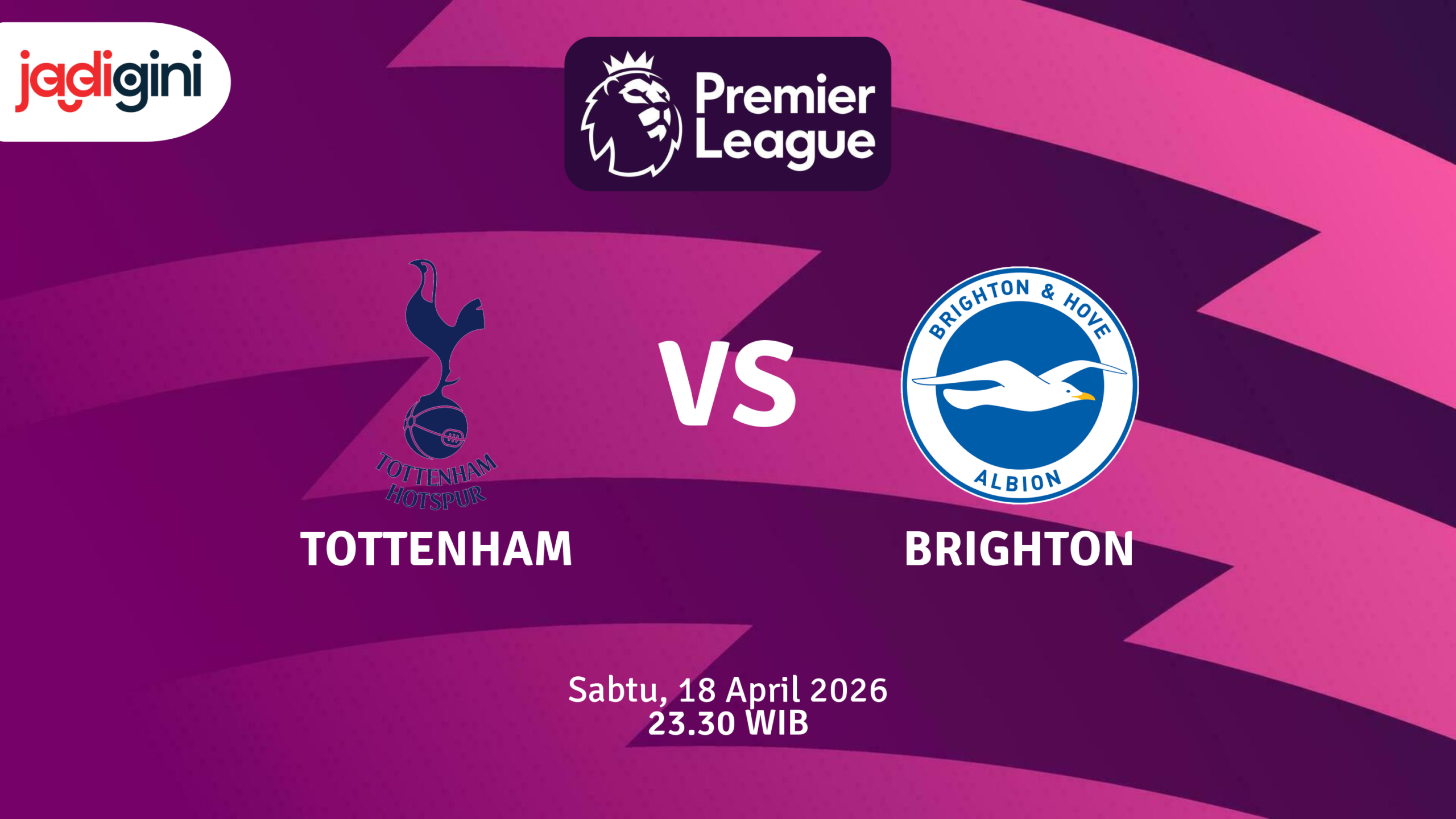 Match Banner: Tottenham vs Brighton