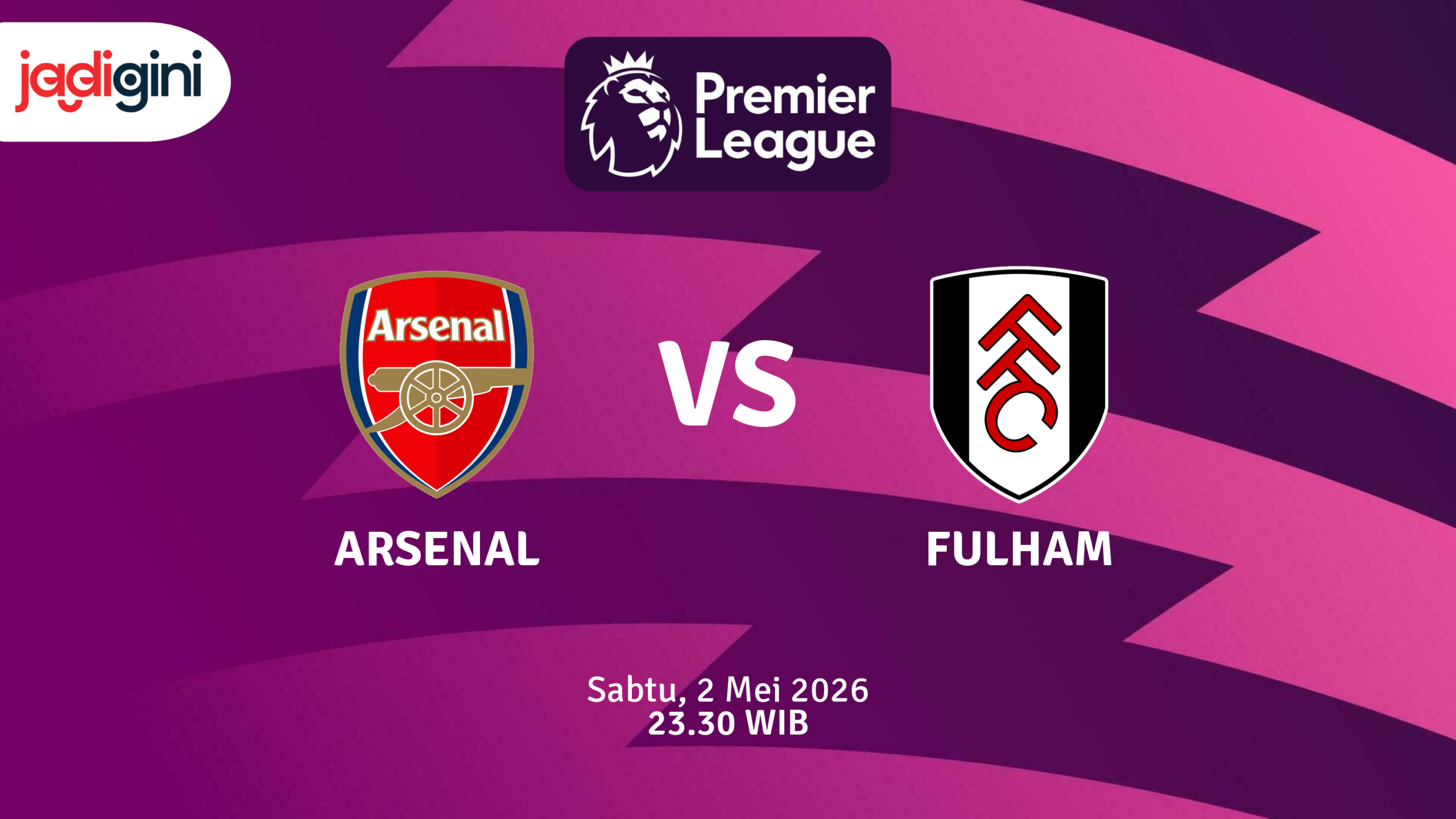 Match Banner: Arsenal vs Fulham