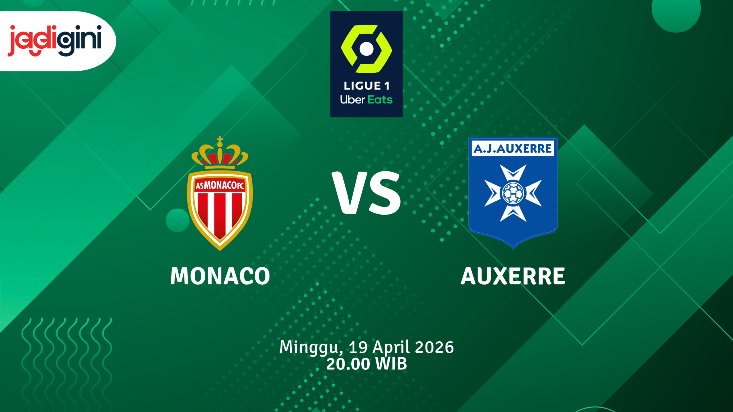 Match Banner: Monaco vs Auxerre