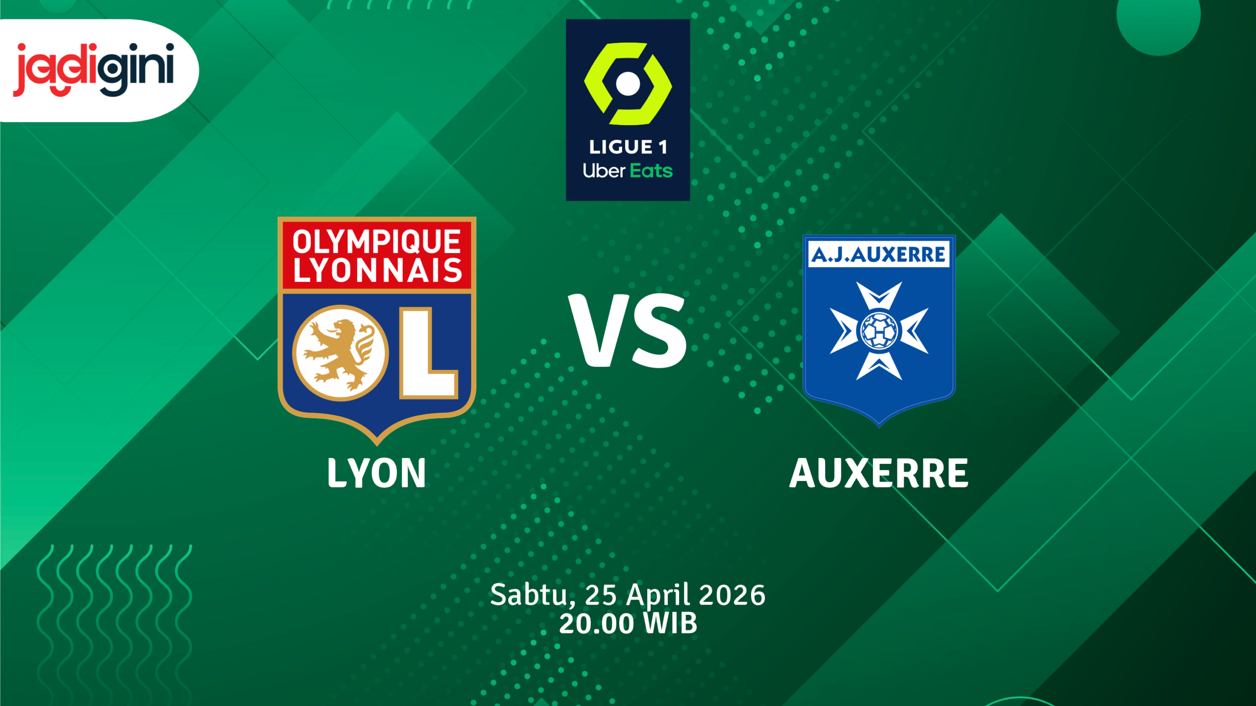 Match Banner: Lyon vs Auxerre