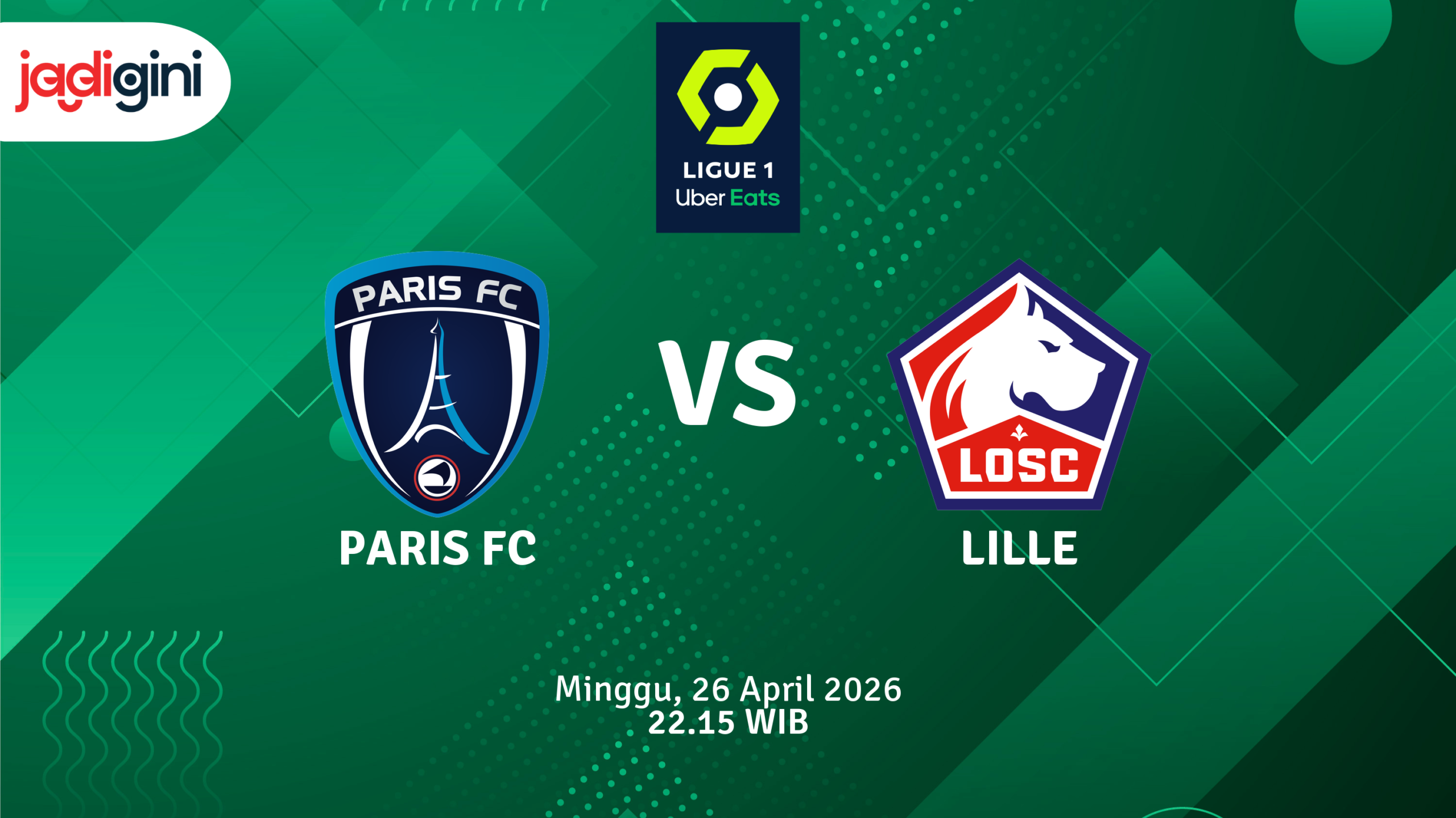 Match Banner: Paris FC vs Lille