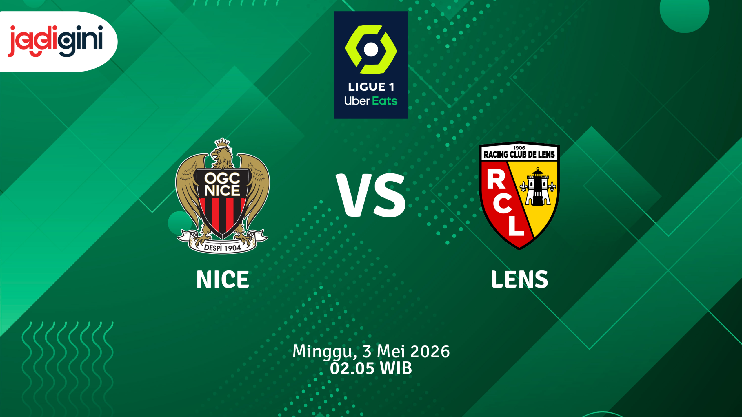 Match Banner: Nice vs Lens