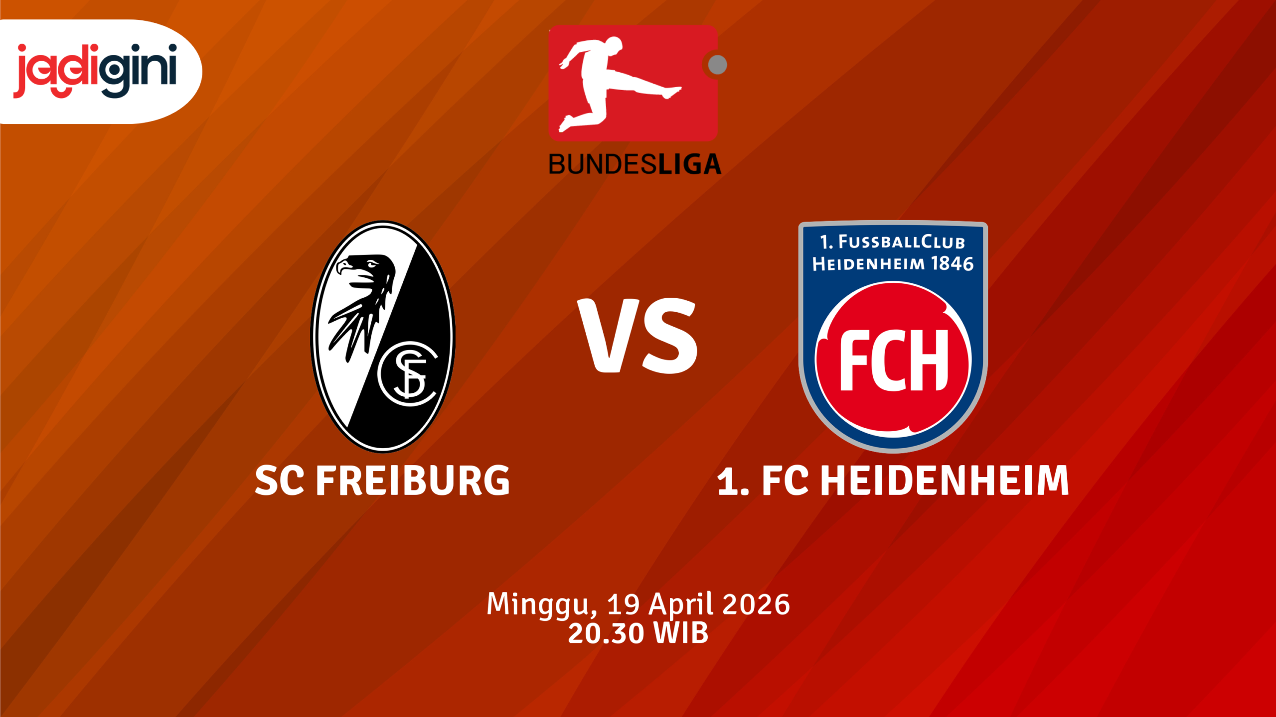Match Banner: SC Freiburg vs 1. FC Heidenheim