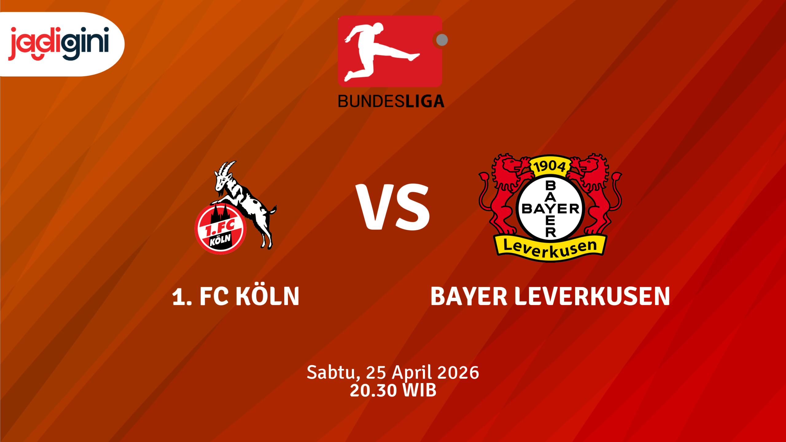 Match Banner: 1. FC Köln vs Bayer Leverkusen