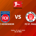Match Banner: 1. FC Heidenheim vs FC St. Pauli