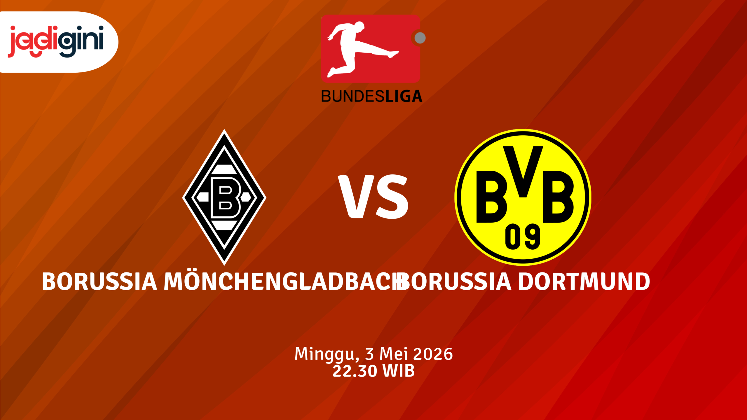 Match Banner: Borussia Mönchengladbach vs Borussia Dortmund