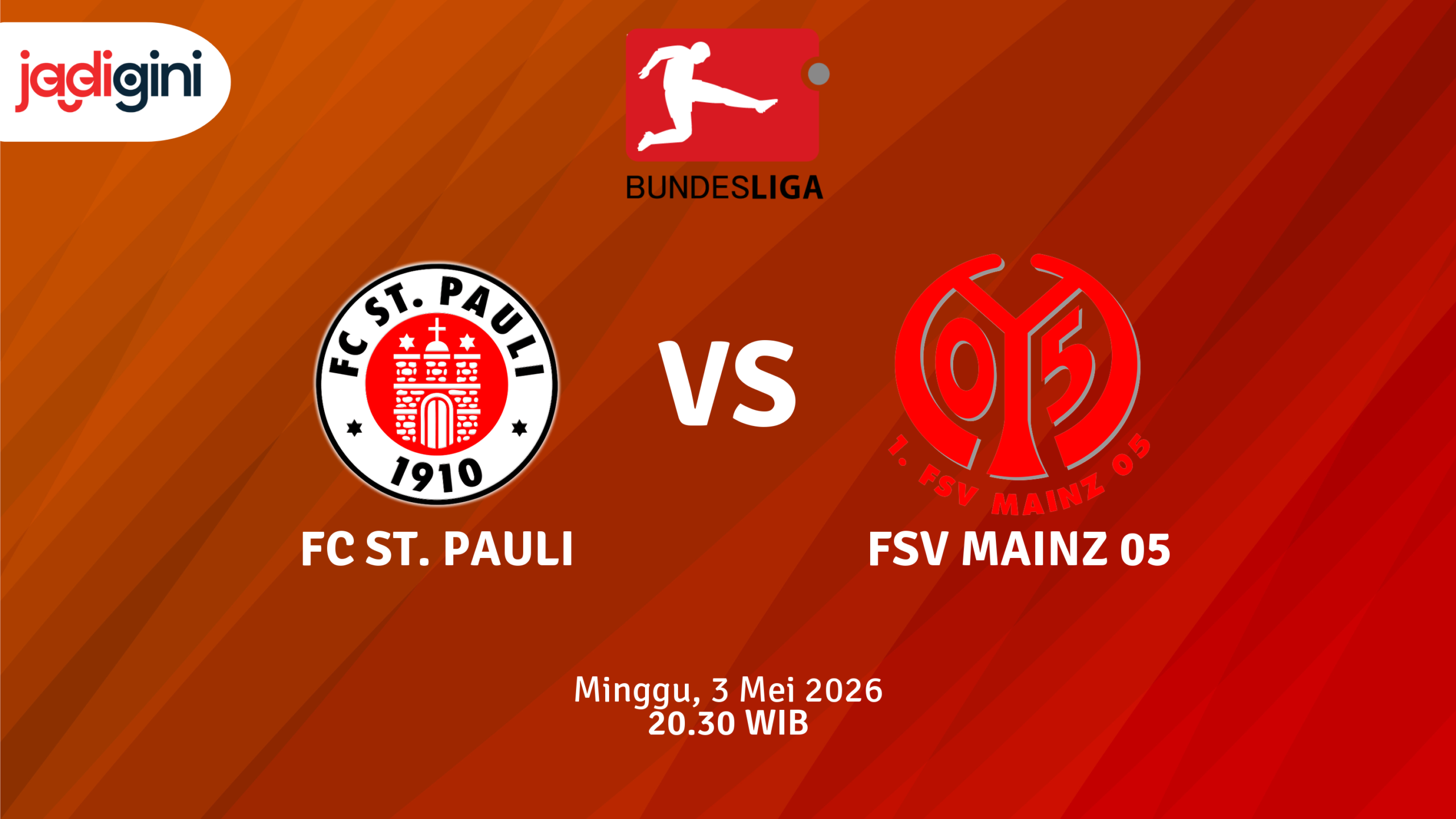 Match Banner: FC St. Pauli vs FSV Mainz 05