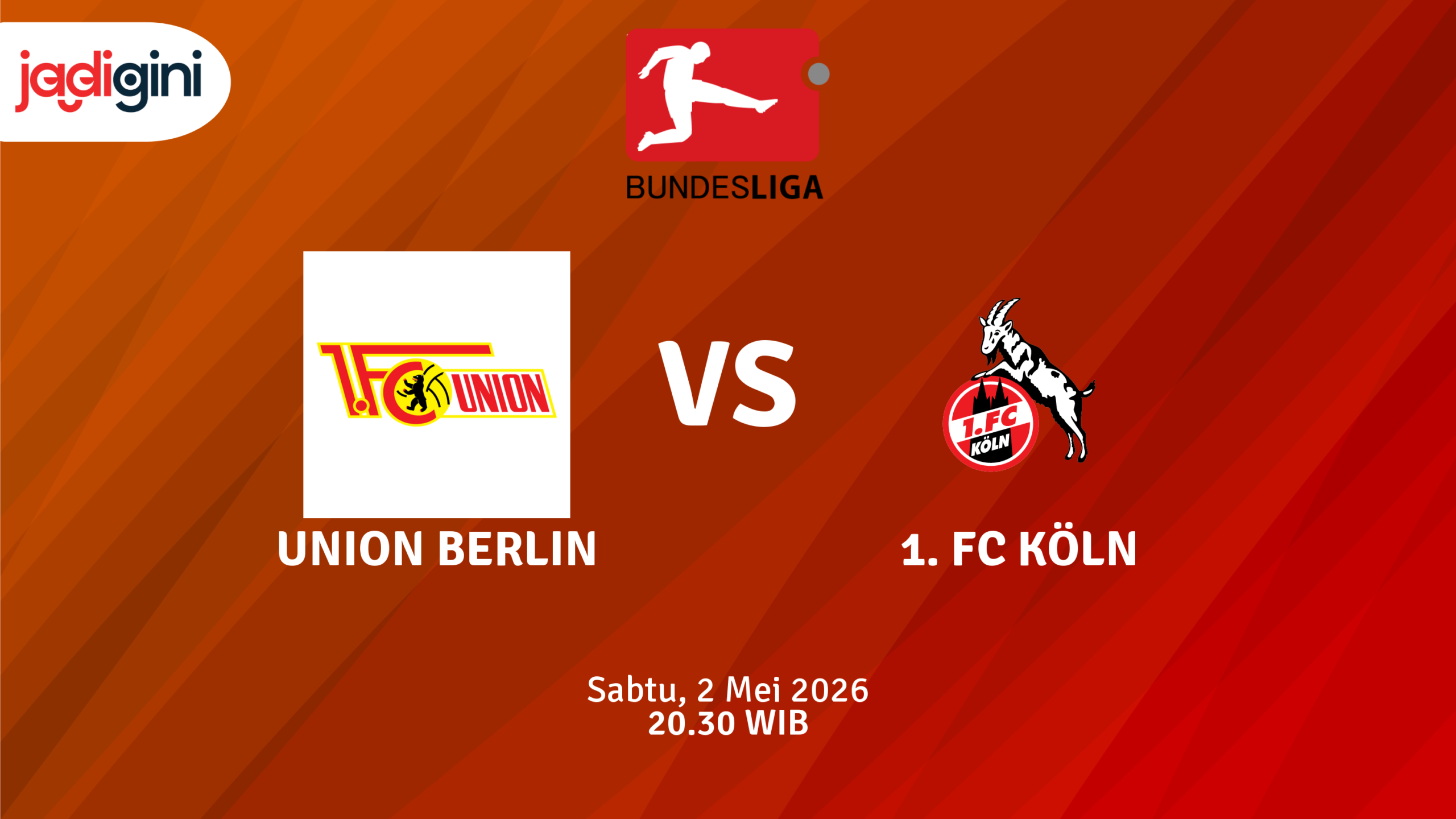 Match Banner: Union Berlin vs 1. FC Köln