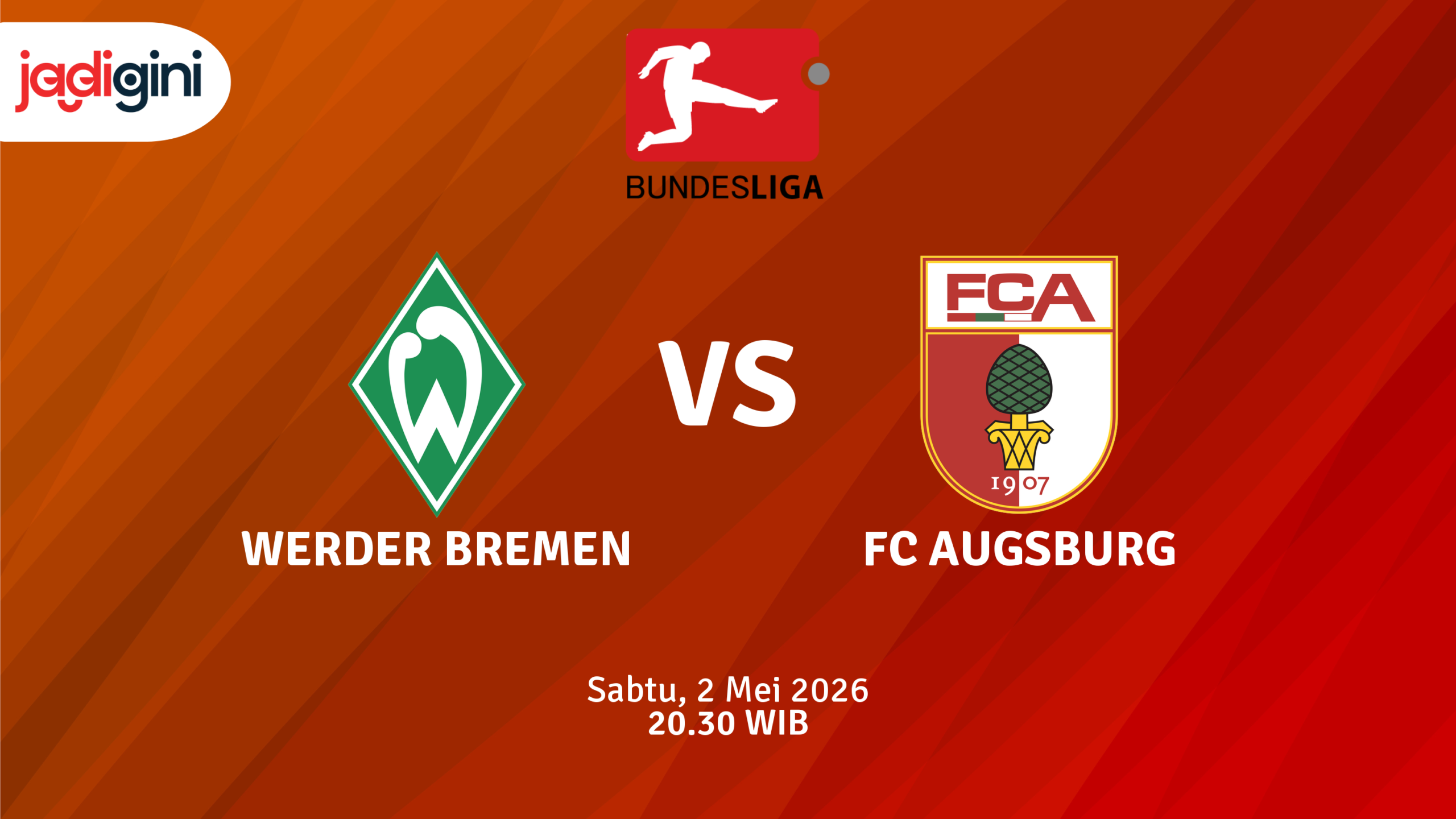 Match Banner: Werder Bremen vs FC Augsburg