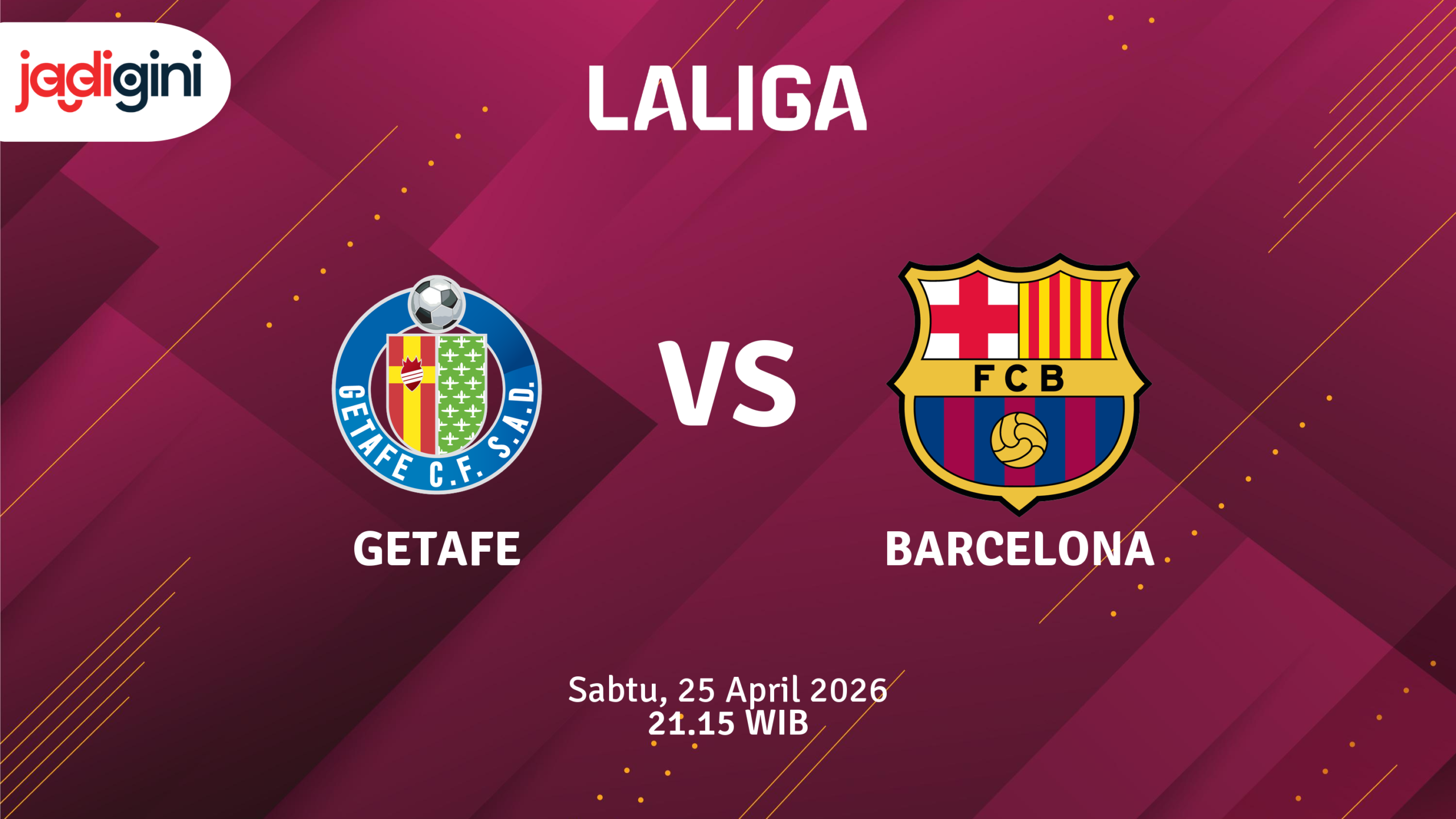 Match Banner: Getafe vs Barcelona