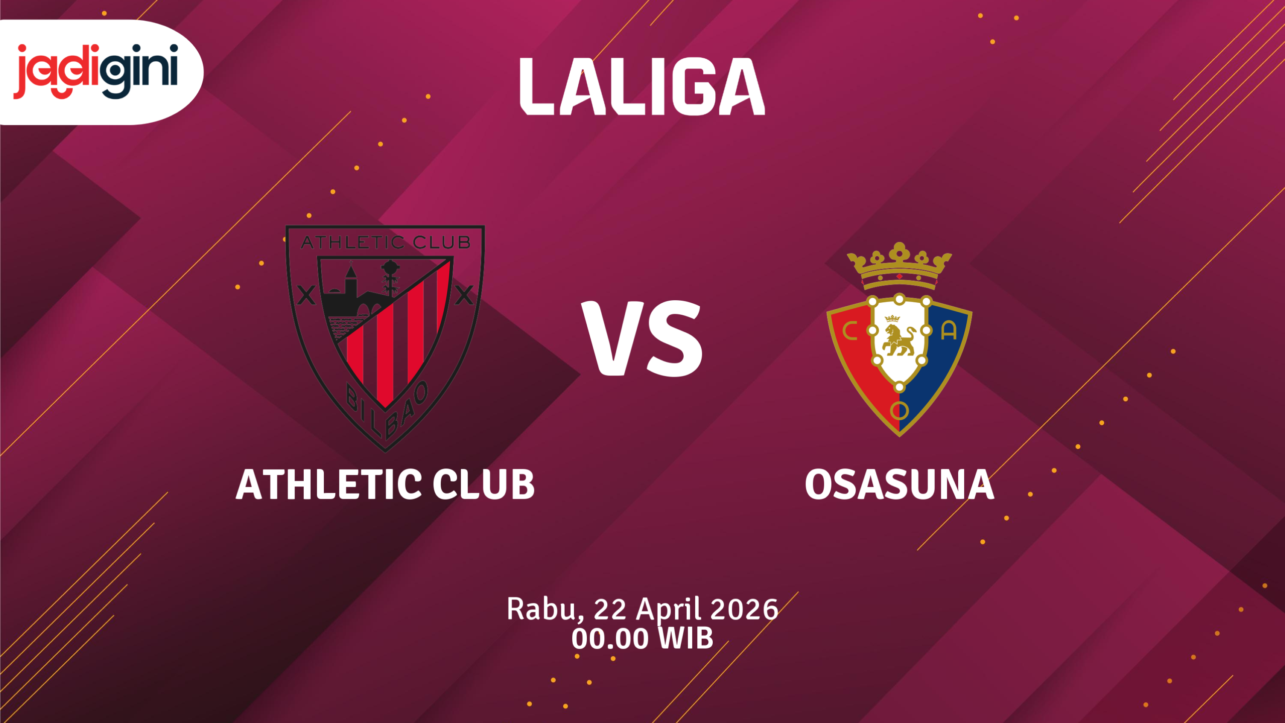 Match Banner: Athletic Club vs Osasuna