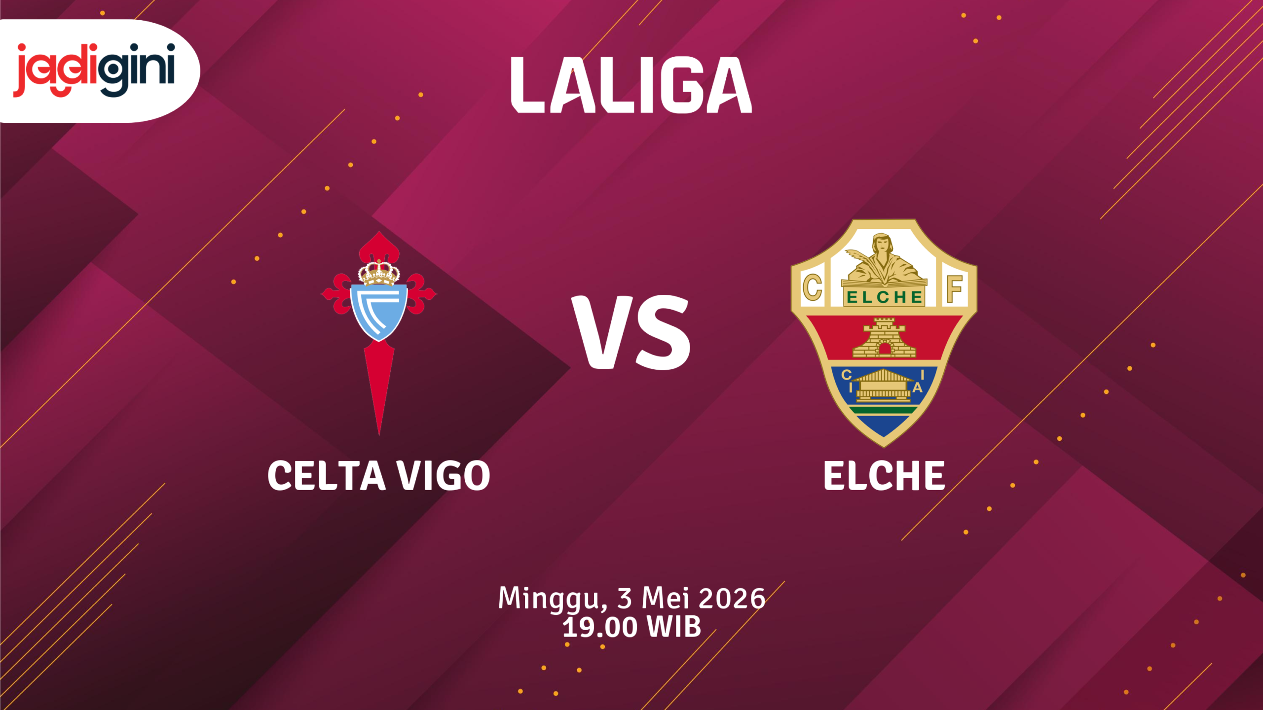 Match Banner: Celta Vigo vs Elche