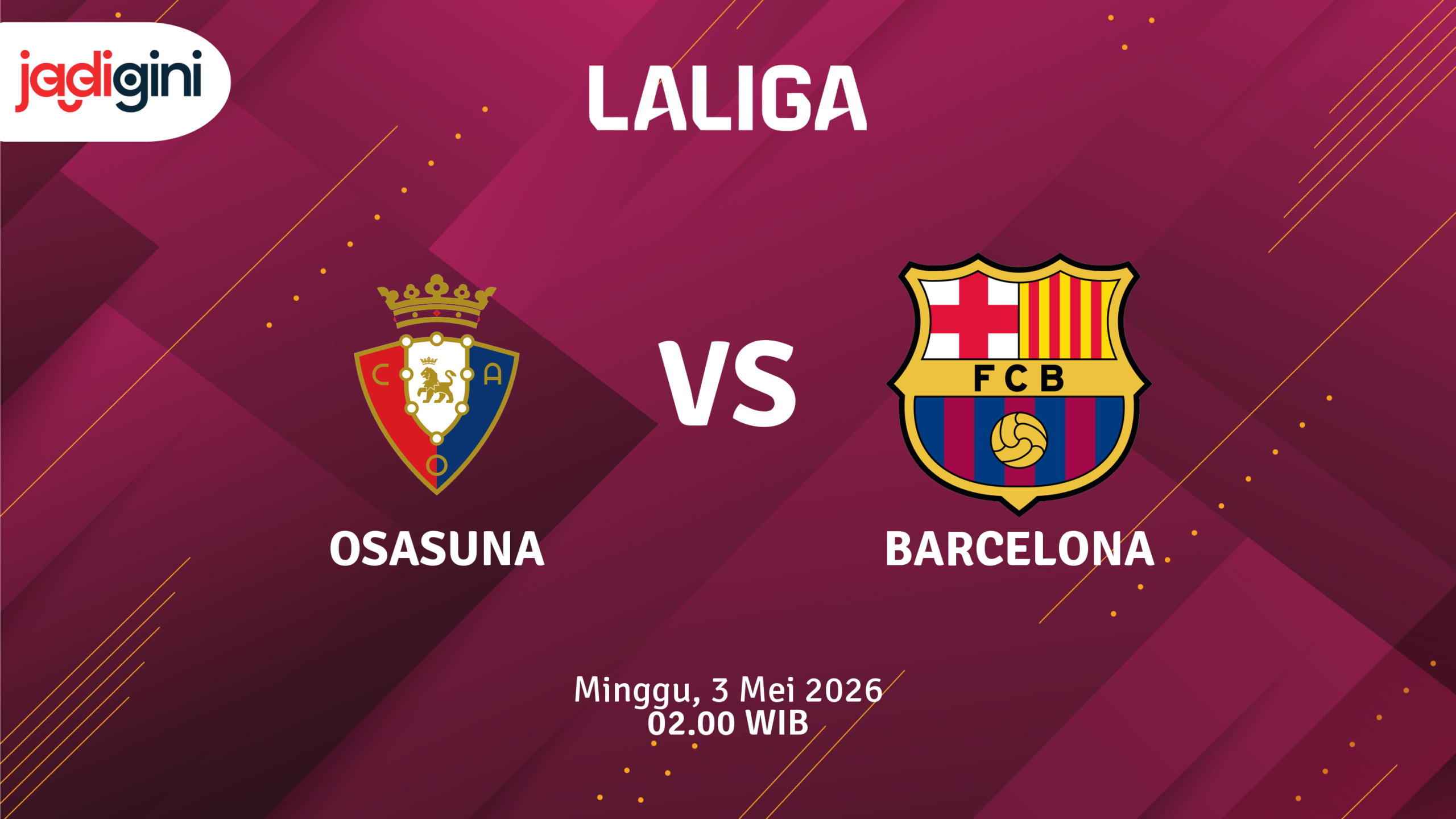 Match Banner: Osasuna vs Barcelona