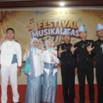 Momen kemenangan Lan BG Art Community sebagai juara 1 Festival Musikalisasi Puisi Sumsel 2026