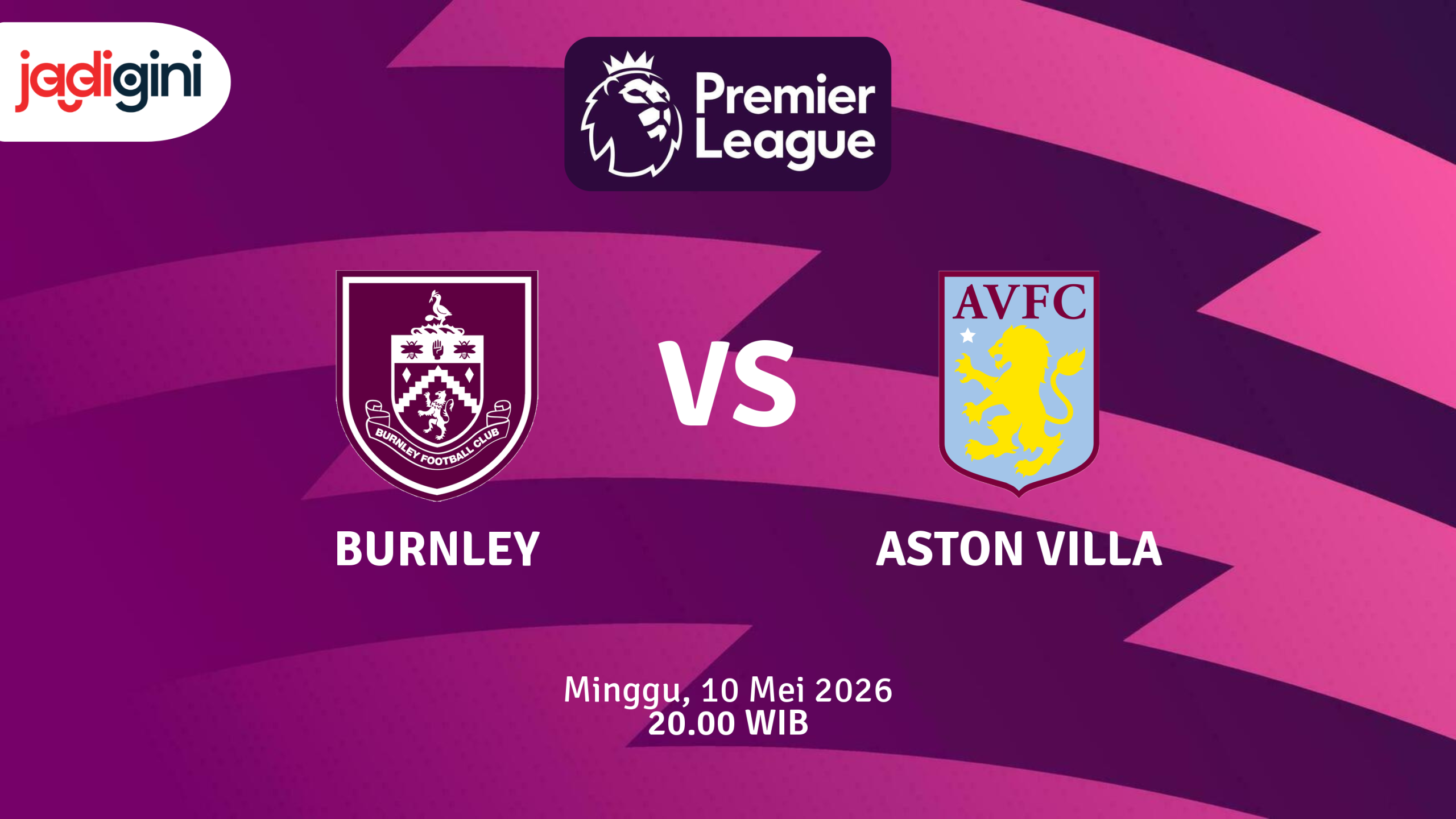 Match Banner: Burnley vs Aston Villa