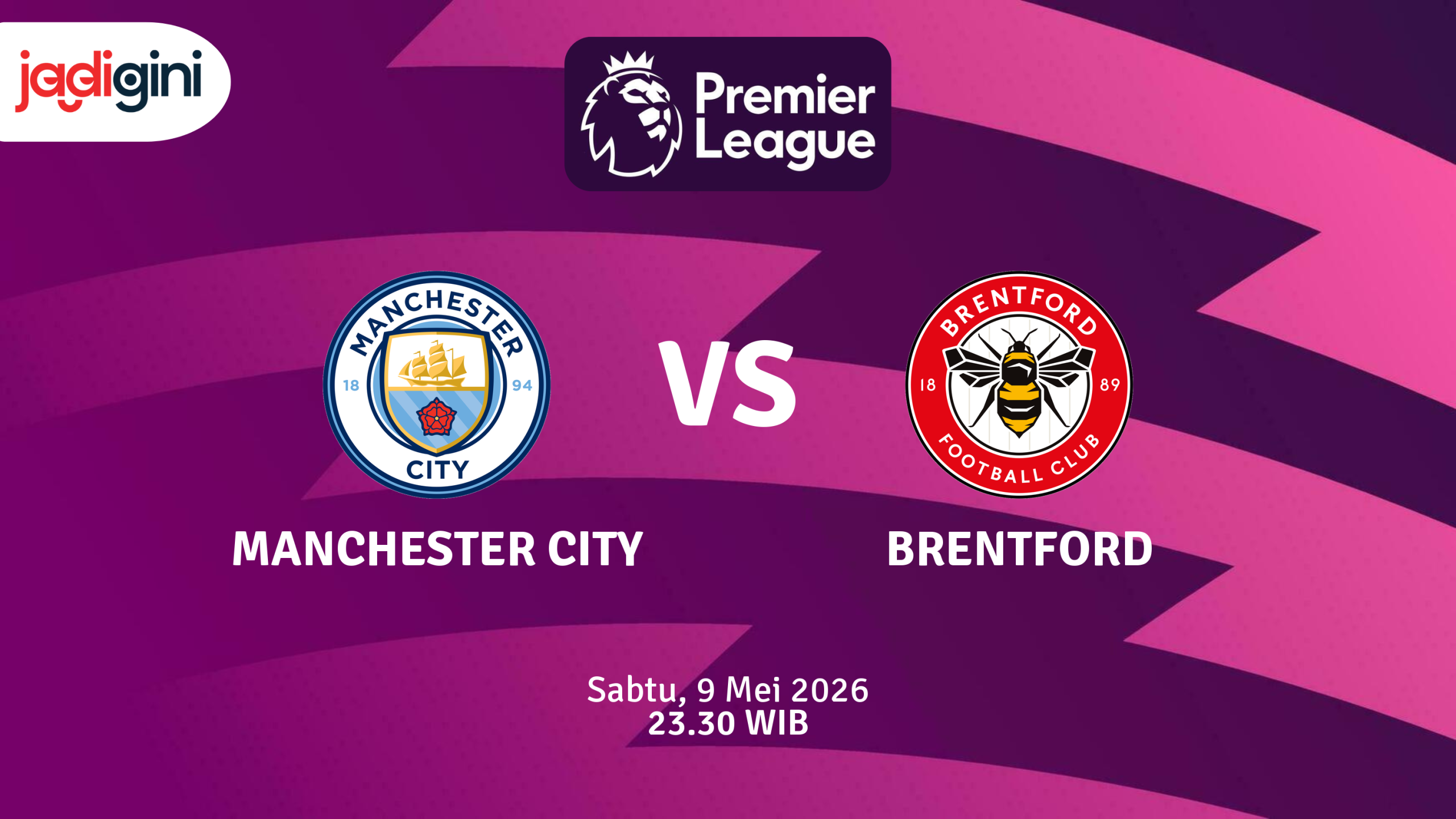 Match Banner: Manchester City vs Brentford