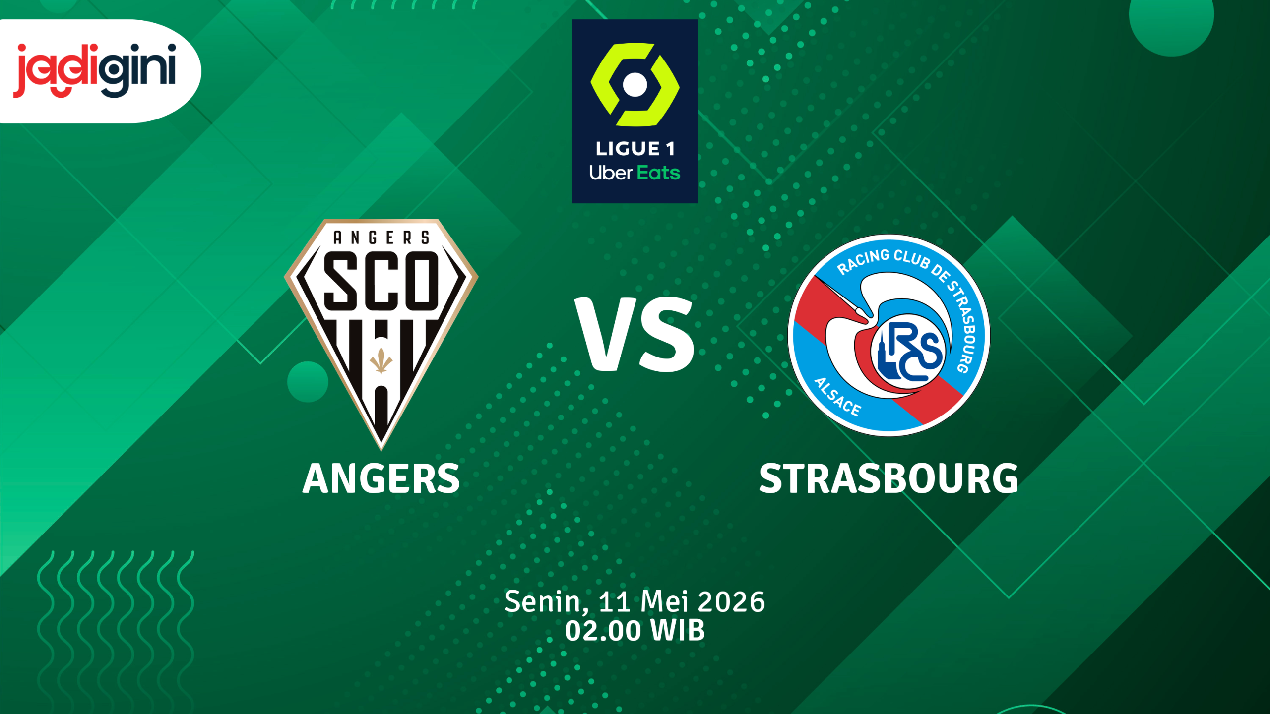 Match Banner: Angers vs Strasbourg