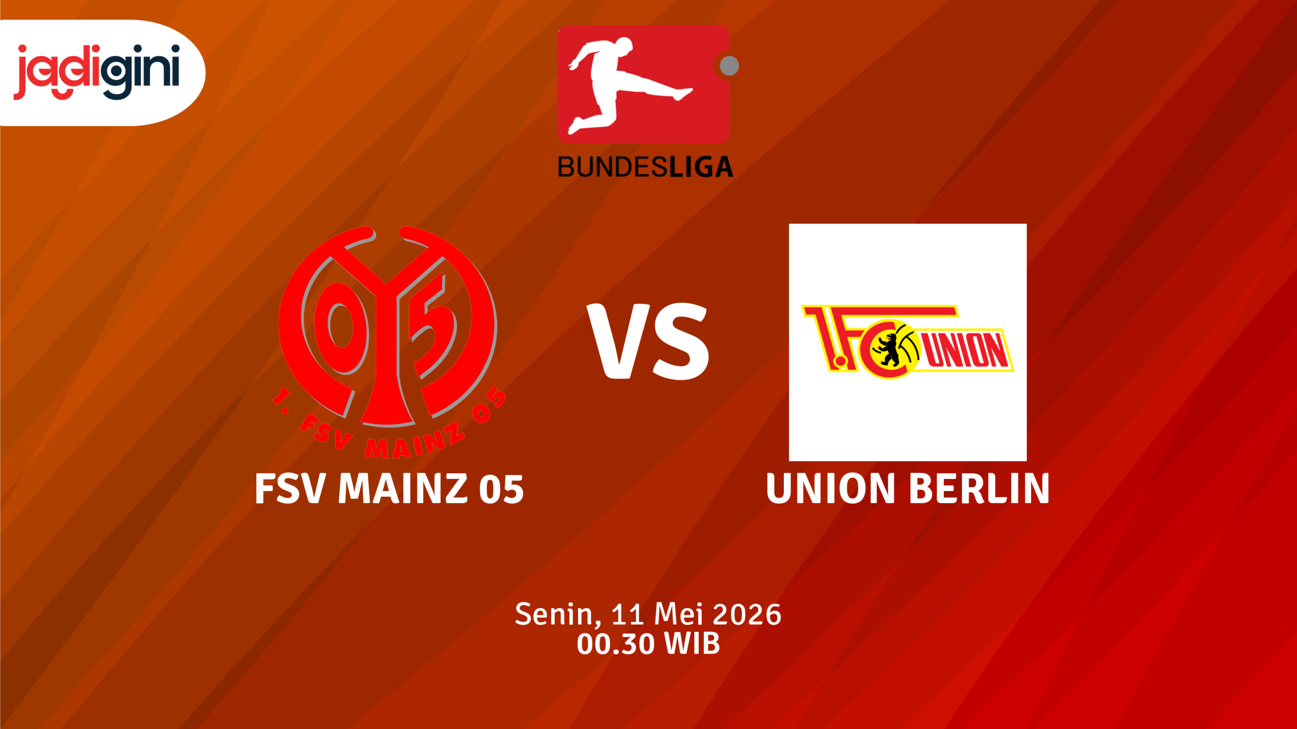 Match Banner: FSV Mainz 05 vs Union Berlin