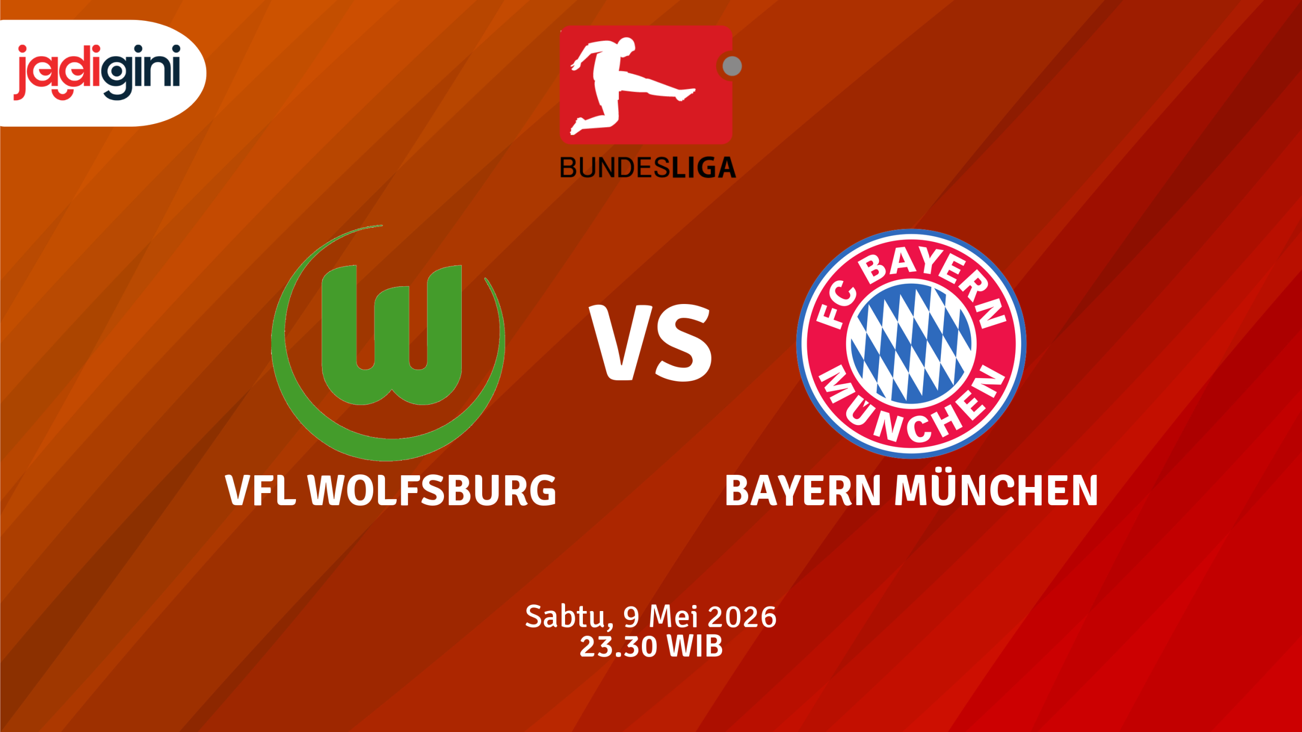 Match Banner: VfL Wolfsburg vs Bayern München