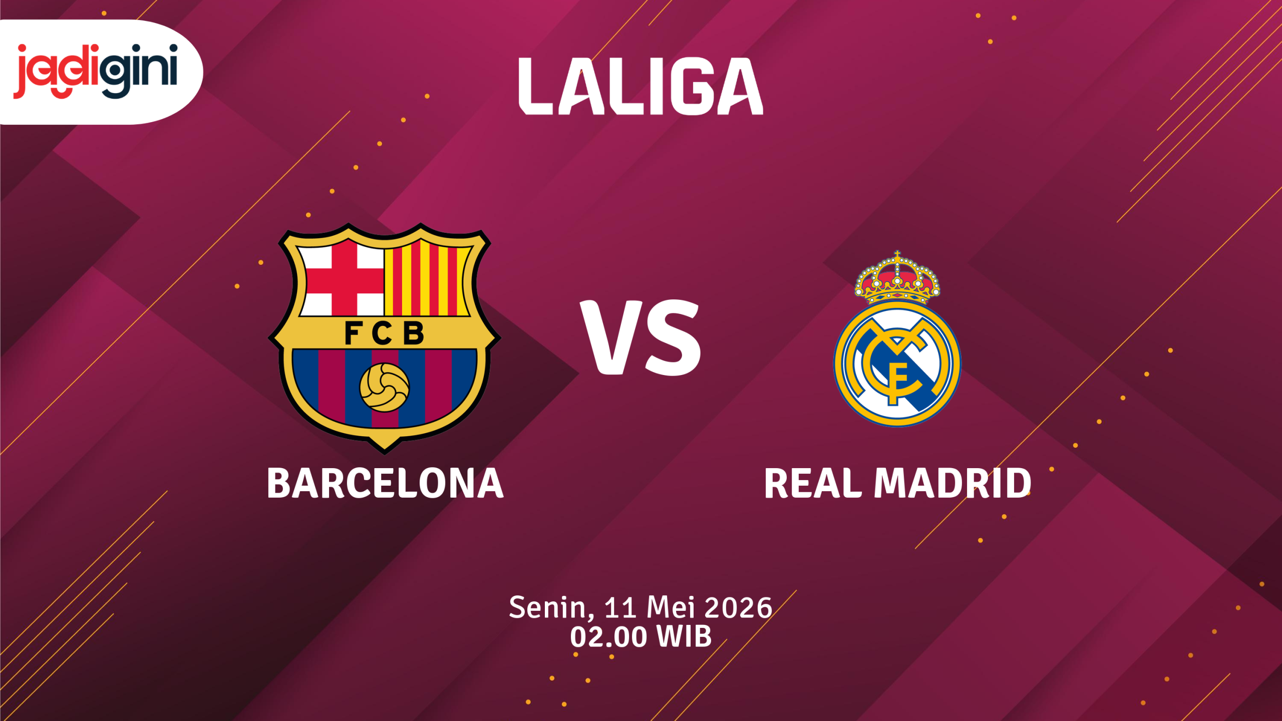 Match Banner: Barcelona vs Real Madrid